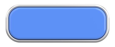 Üç boyutlu düğme. Boş tuş. 3B illüstrasyon.