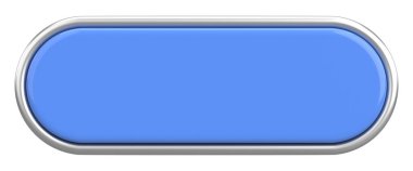 Üç boyutlu düğme. Boş tuş. 3B illüstrasyon.