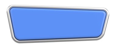 Üç boyutlu düğme. Boş tuş. 3B illüstrasyon.