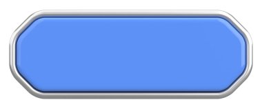 Üç boyutlu düğme. Boş tuş. 3B illüstrasyon.