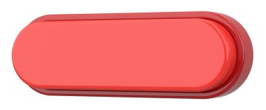 Üç boyutlu düğme. Boş tuş. 3B illüstrasyon.