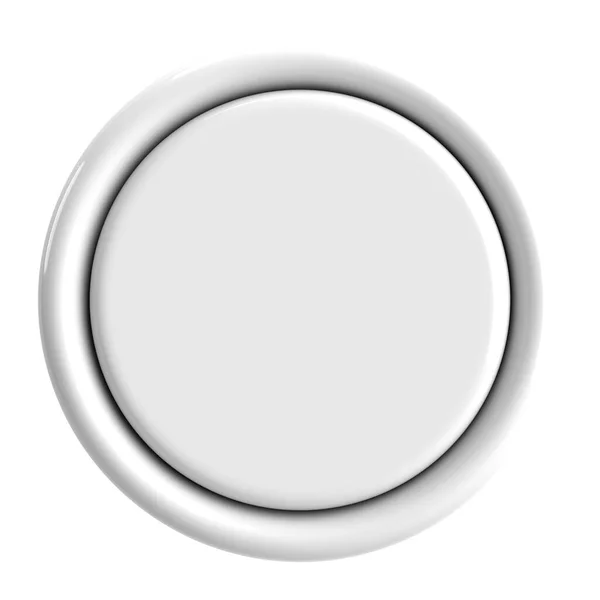 Boyutlu Düğme Boş Tuş Illüstrasyon — Stok fotoğraf