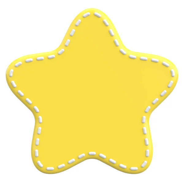 Znacznik Ceny Kształtu Gwiazdy Ilustracja — Zdjęcie stockowe