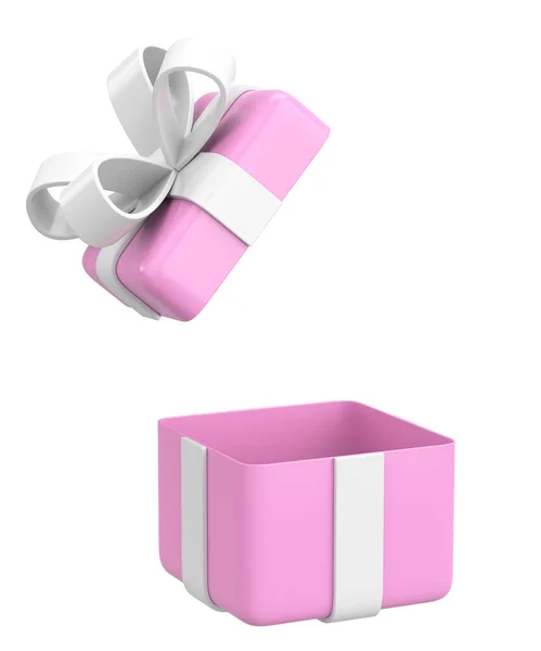 Opened Gift Box Gift Box Illustration — Stock Photo, Image