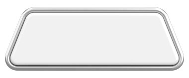 Üç boyutlu düğme. Boş tuş. 3B illüstrasyon.