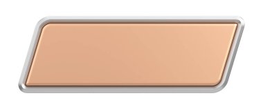 Üç boyutlu düğme. Boş tuş. 3B illüstrasyon.