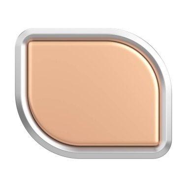 Üç boyutlu düğme. Boş tuş. 3B illüstrasyon.