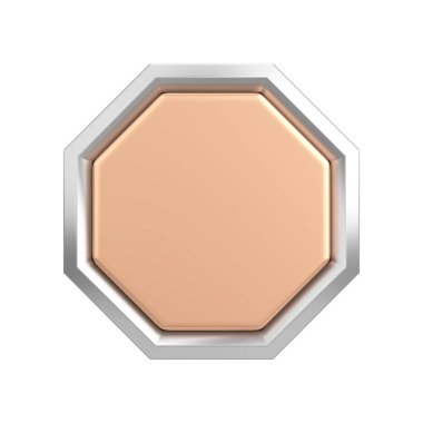 Üç boyutlu düğme. Boş tuş. 3B illüstrasyon.