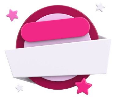 Satış afişi. 3 boyutlu pankart tasarımı. 3B illüstrasyon.