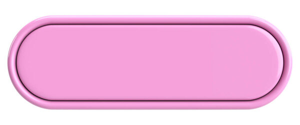 3D кнопка. Пустой значок. 3D иллюстрация.