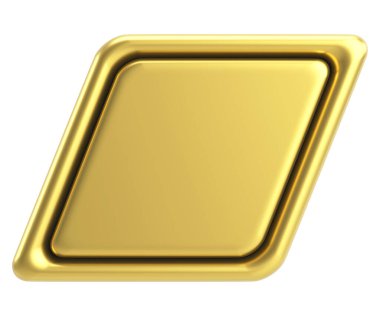 Üç boyutlu düğme. Boş tuş. 3B illüstrasyon.