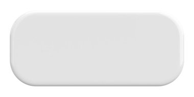 Üç boyutlu düğme. Boş tuş. 3B illüstrasyon.