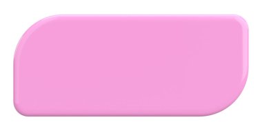 Üç boyutlu düğme. Boş tuş. 3B illüstrasyon.