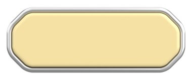 Üç boyutlu düğme. Boş tuş. 3B illüstrasyon.