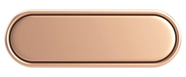 Üç boyutlu düğme. Boş tuş. 3B illüstrasyon.