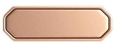 Üç boyutlu düğme. Boş tuş. 3B illüstrasyon.