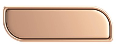 Üç boyutlu düğme. Boş tuş. 3B illüstrasyon.