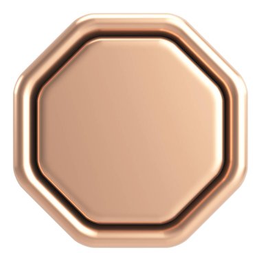 Üç boyutlu düğme. Boş tuş. 3B illüstrasyon.