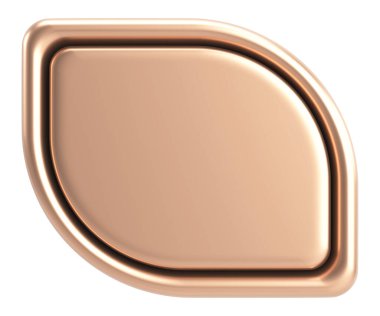 Üç boyutlu düğme. Boş tuş. 3B illüstrasyon.