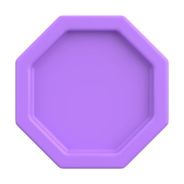 Üç boyutlu düğme. Boş tuş. 3B illüstrasyon.