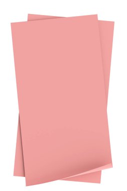 Üç boyutlu not defteri. Yapışkan bir not. 3B illüstrasyon.