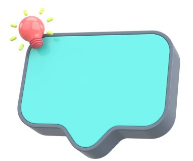 Etkileşimli ipuçları. Hızlı ipuçları. 3B illüstrasyon.