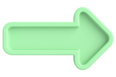 Sonraki düğme. Devam et düğmesi. 3B illüstrasyon.