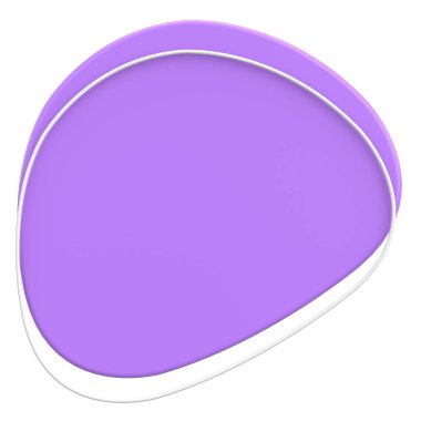 Üç boyutlu Blob. Soyut Metin Kutusu. 3B illüstrasyon.