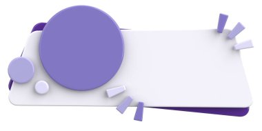 Satış afişi. 3 boyutlu pankart tasarımı. 3B illüstrasyon.