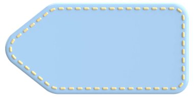 Fiyat etiketi Fiyat etiketi 3B illüstrasyon.