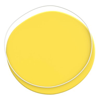 Üç boyutlu Blob. Soyut Metin Kutusu. 3B illüstrasyon.