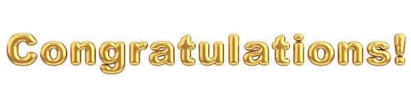 Congratulations Text Balloon Text Illustration — Stock Photo, Image