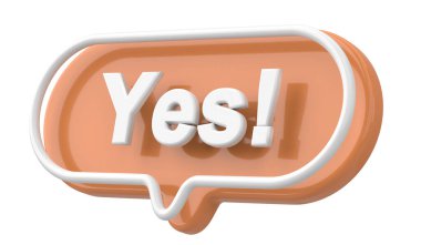 Öyle mi? Kelime ve deyim. 3B illüstrasyon.