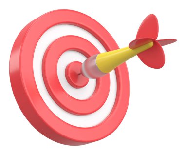 Üç boyutlu başarı simgesi. 3B illüstrasyon.