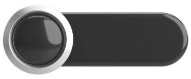 Üç boyutlu düğme. Boş tuş. 3B illüstrasyon.