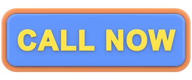 Şimdi ara düğmeyi. 3B illüstrasyon.