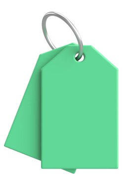 Fiyat etiketi Fiyat etiketi 3B illüstrasyon.