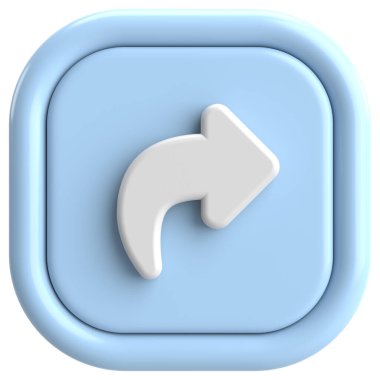 Paylaş düğmesi. Simgeyi paylaş. 3B illüstrasyon.