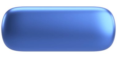 Üç boyutlu düğme. Boş tuş. 3B illüstrasyon.