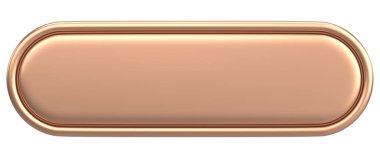 Üç boyutlu düğme. Boş tuş. 3B illüstrasyon.