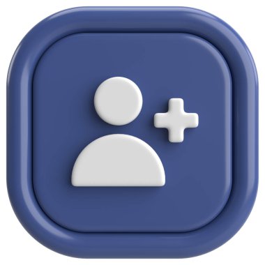 Üç boyutlu takip tuşu. 3B illüstrasyon.