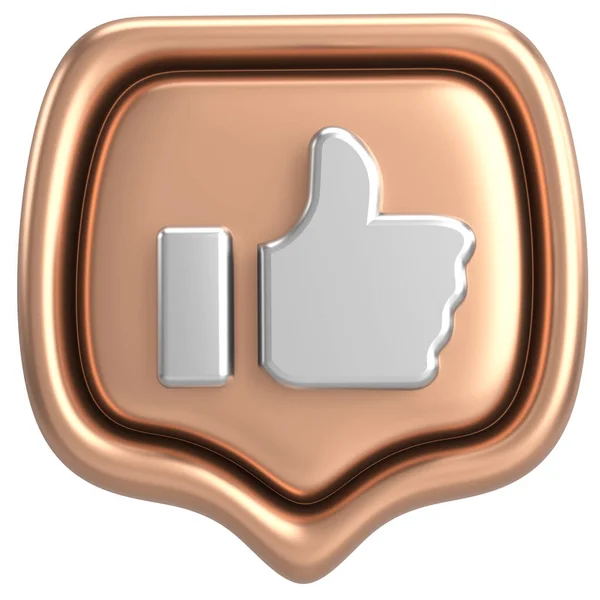 stock image Like icon. Like button. 3D illustration.