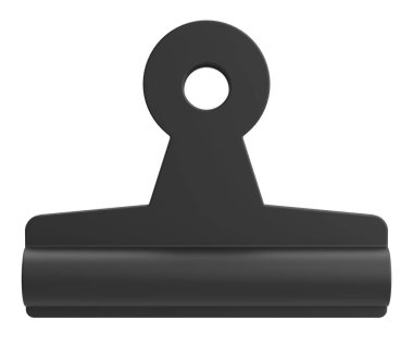 Ataç. Üç boyutlu ataç. 3B illüstrasyon.