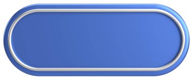 Üç boyutlu düğme. Boş tuş. 3B illüstrasyon.