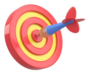 Üç boyutlu başarı simgesi. 3B illüstrasyon.