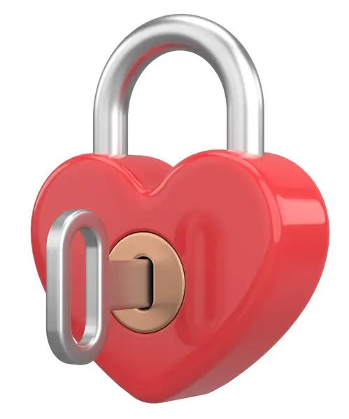 Heart Shaped Key Illustration — Stock Photo, Image