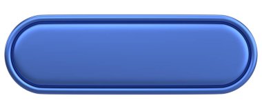 Üç boyutlu düğme. Boş tuş. 3B illüstrasyon.