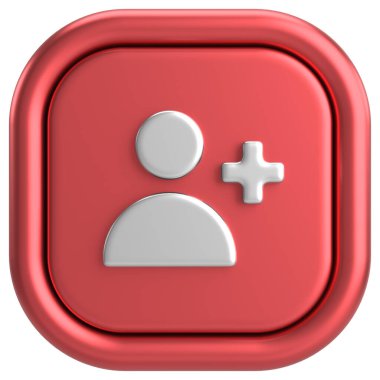 Üç boyutlu takip tuşu. 3B illüstrasyon.