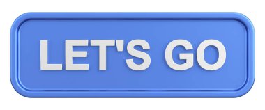 Hadi düğme. Düğmelerimizi ilikleyelim. 3B illüstrasyon.