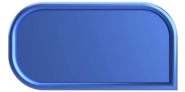 Fiyat etiketi Konuşma balonu. 3B illüstrasyon.